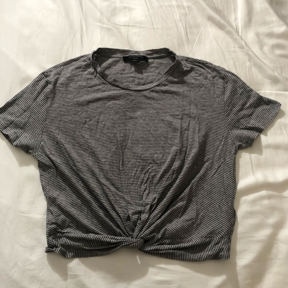 ALL SAINTS Tied Crop Top